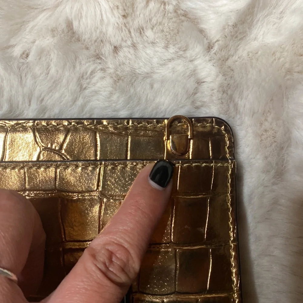 Michael Kors Embossed Leather Clutch Wallet Purse